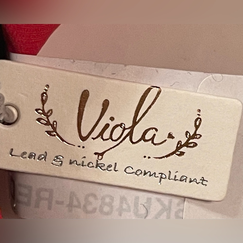 ☀️SALE☀️NWT Valentine’s Day Rhinestones Candy Hearts Top Knot Headband. Red.♥️ - Picture 4 of 7